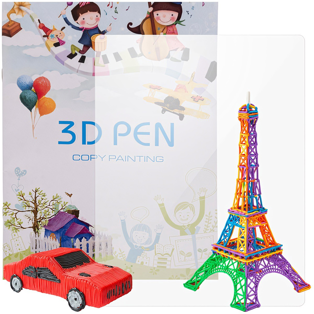 3D-Pen Templates Book: 40 Plexiglas Patterns