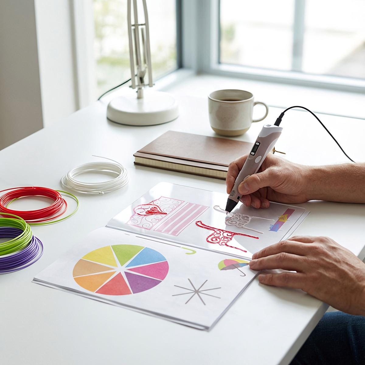 3D-Stift-Vorlagenbuch: 40 Plexiglas-Muster