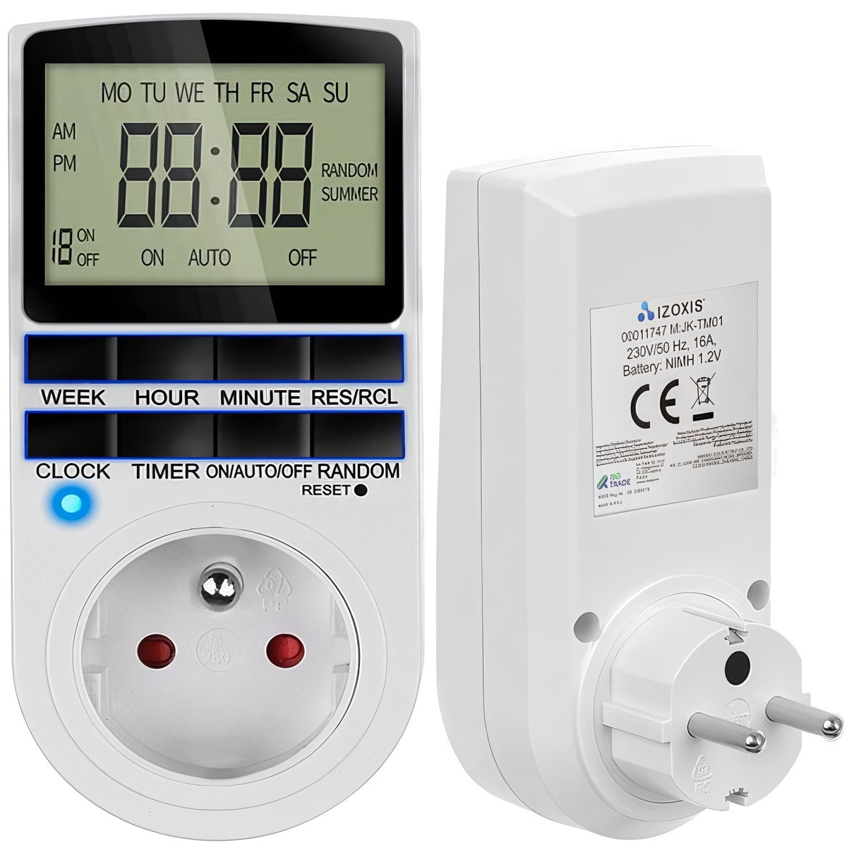 Timer a risparmio energetico con display LCD e funzioni di sicurezza