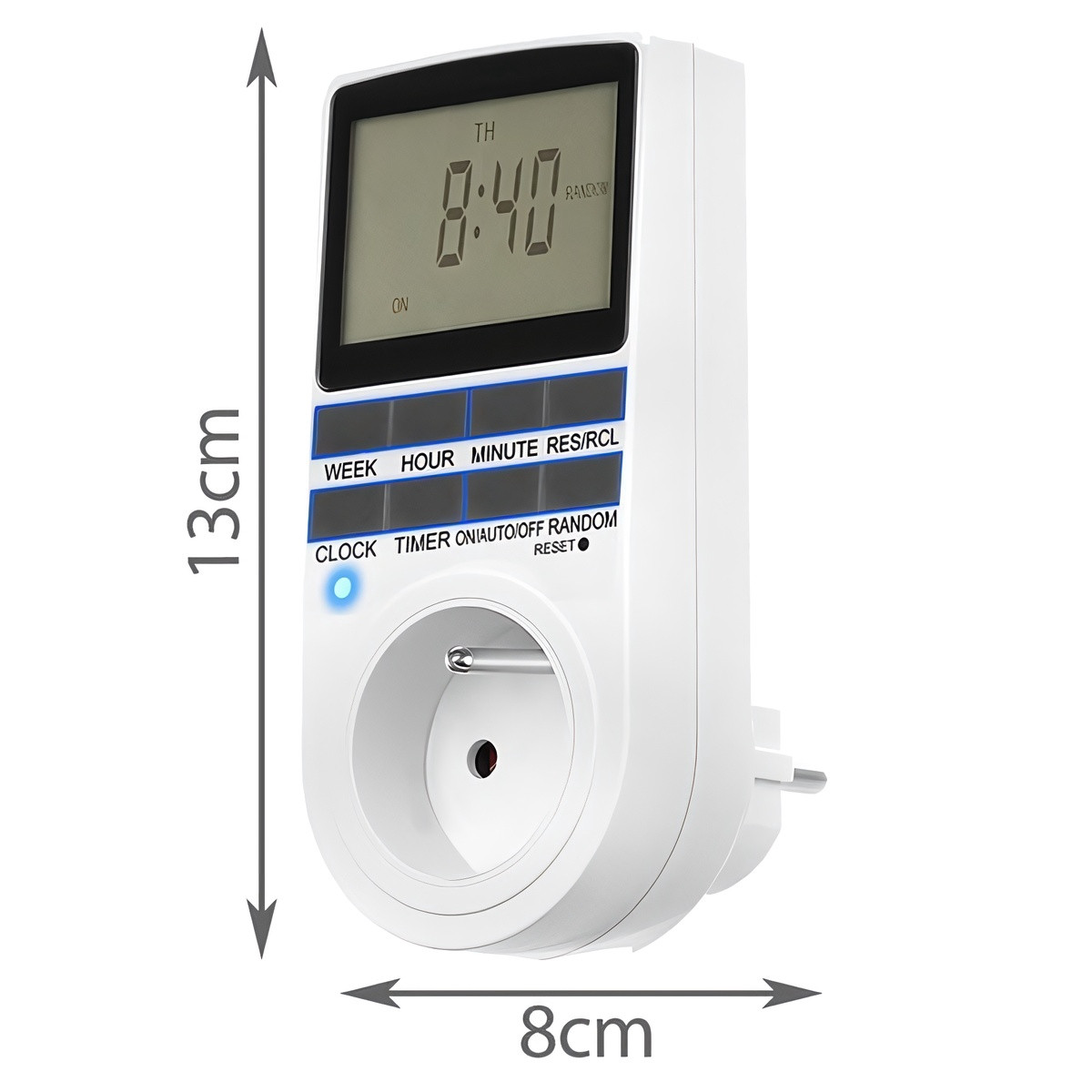 Energy-saving Timer with LCD and Safety functions