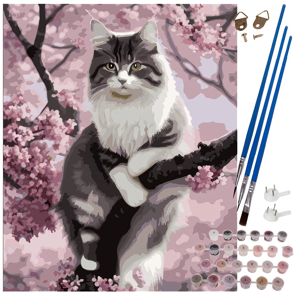 Paint By Numbers Cat - Complete Set for Everyone