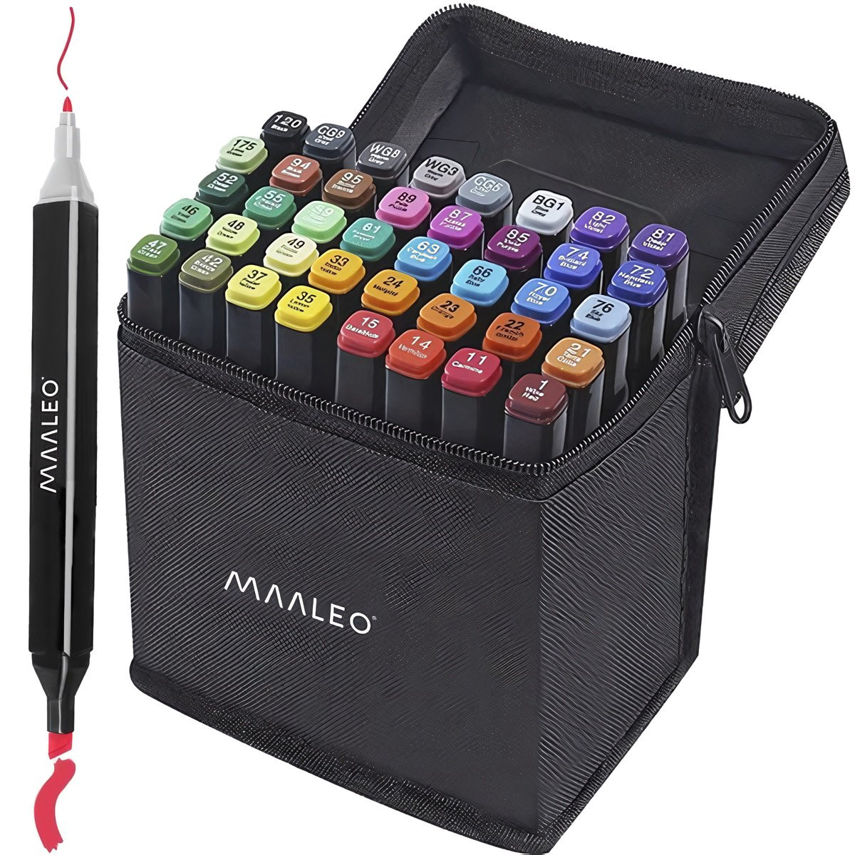 Doppelseitige Marker, 40er-Pack, bunt