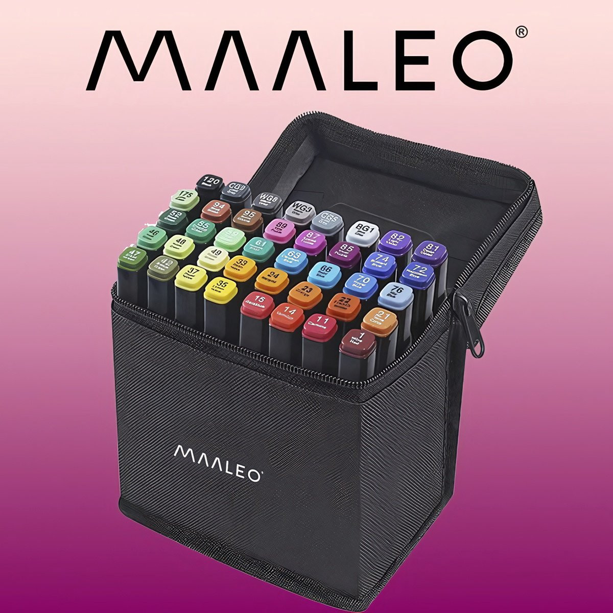 Doppelseitige Marker, 40er-Pack, bunt