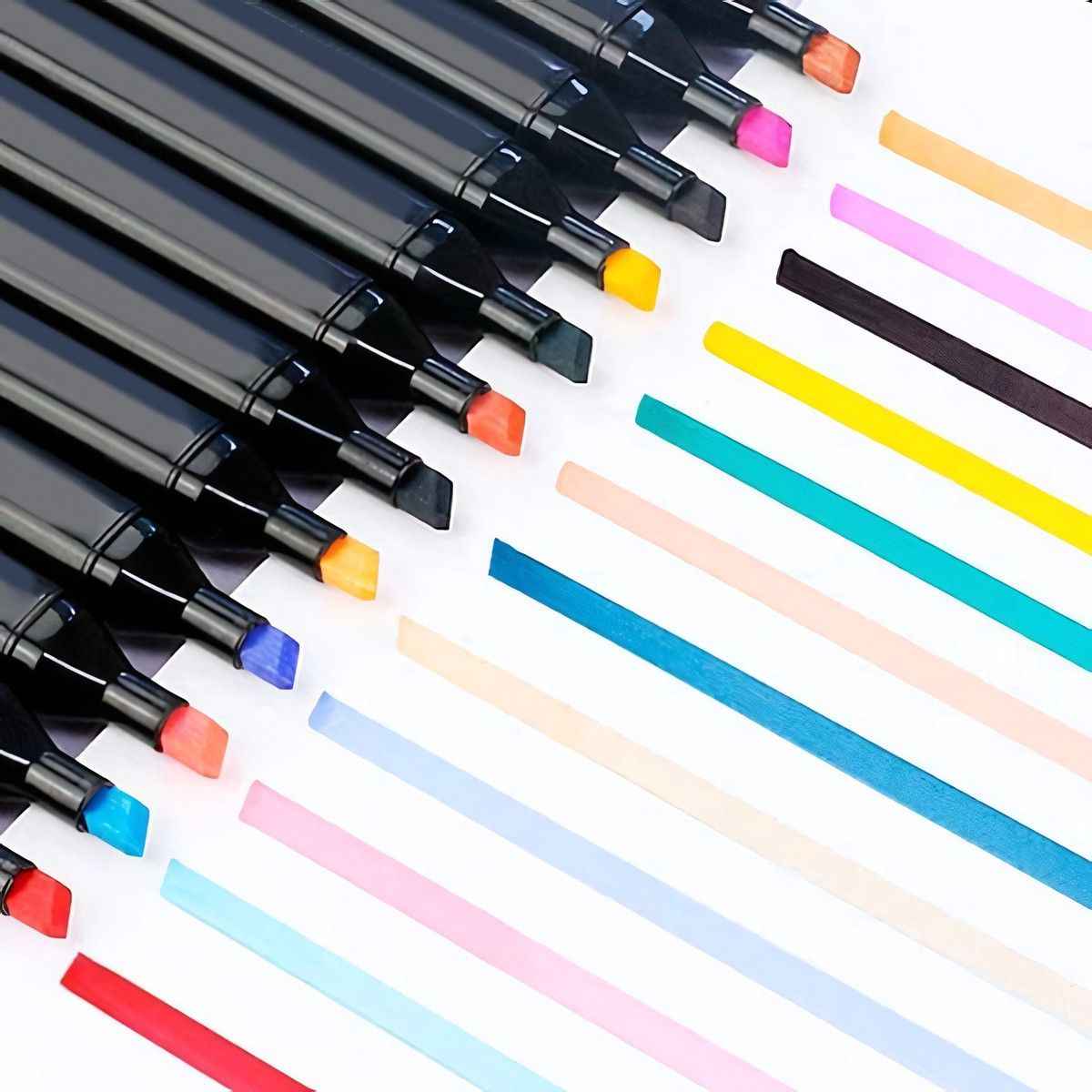 Doppelseitige Marker, 40er-Pack, bunt
