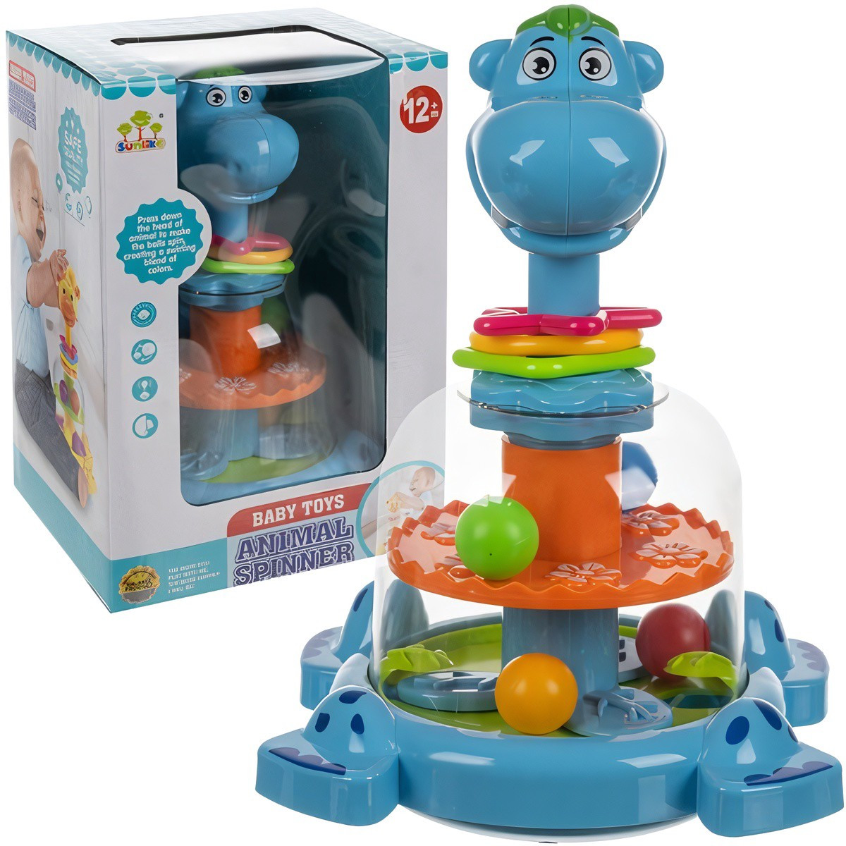 Spinner a forma di giostra per bambini