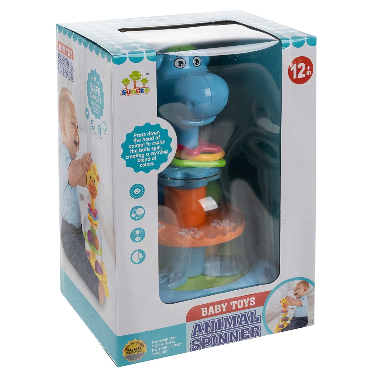 Spinner a forma di giostra per bambini