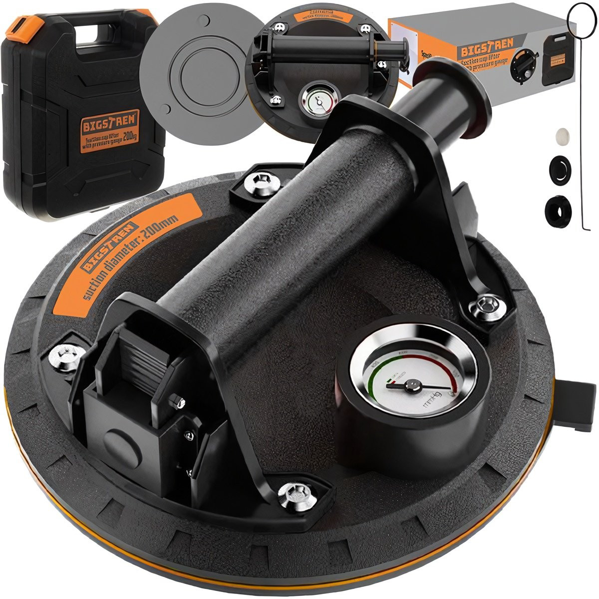 Vacuum suction cup with pump, extra strong