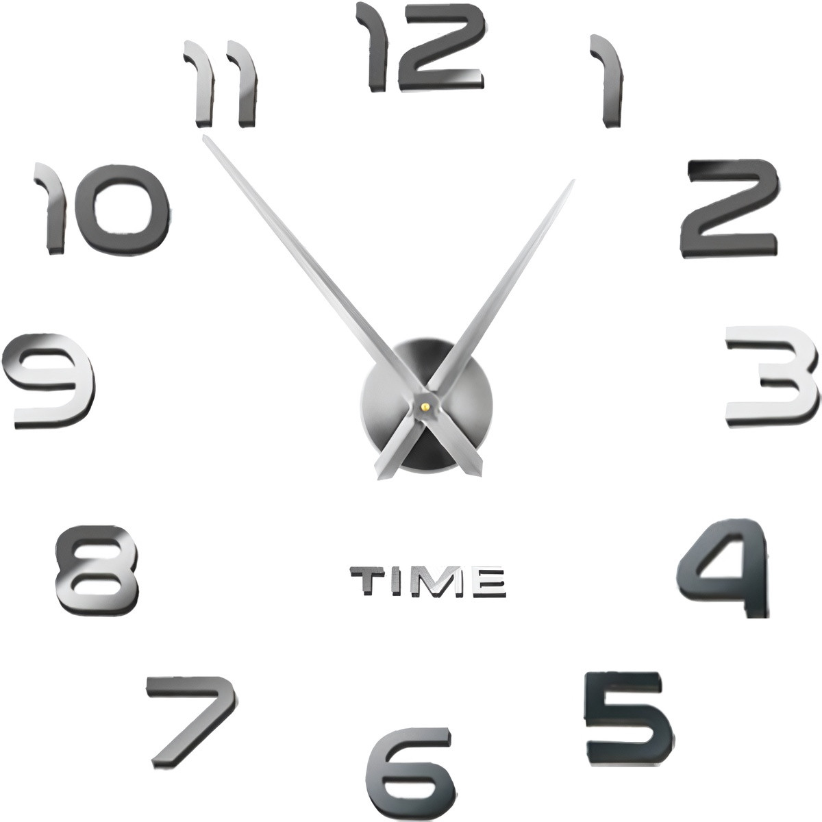 Adjustable DIY Wall Clock 3D Effect Silent 60-130 cm