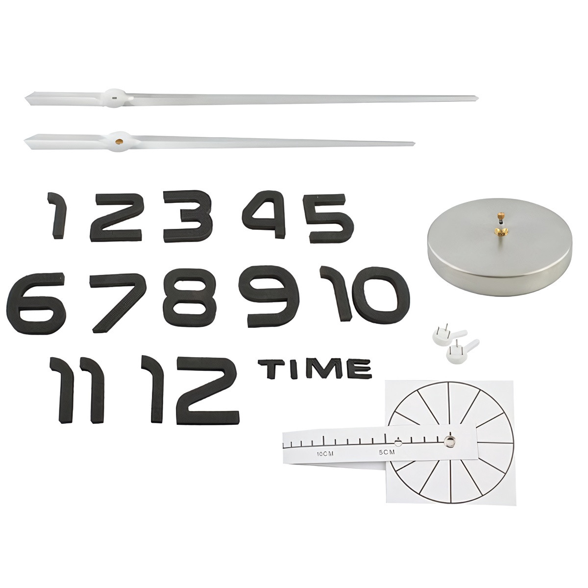 Adjustable DIY Wall Clock 3D Effect Silent 60-130 cm
