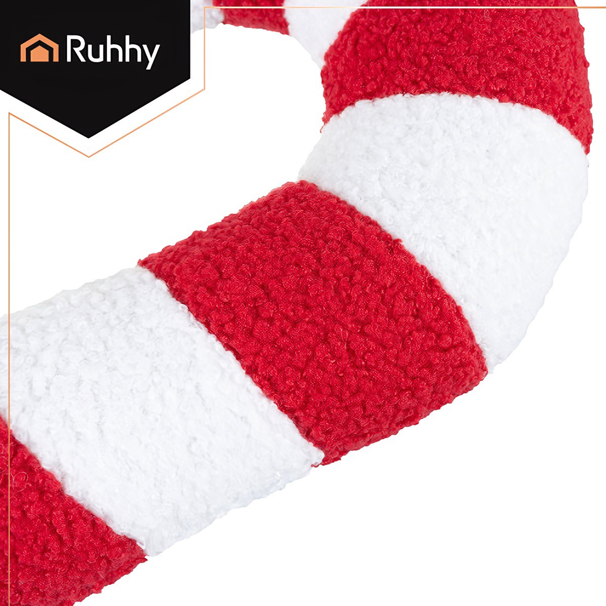 Candy Cane Kussen – Rode & Witte Kerstversiering