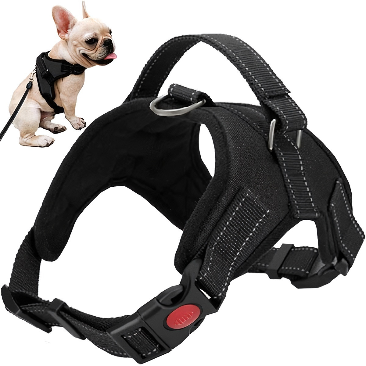 Adjustable Reflective Dog Harness S - Durable Design