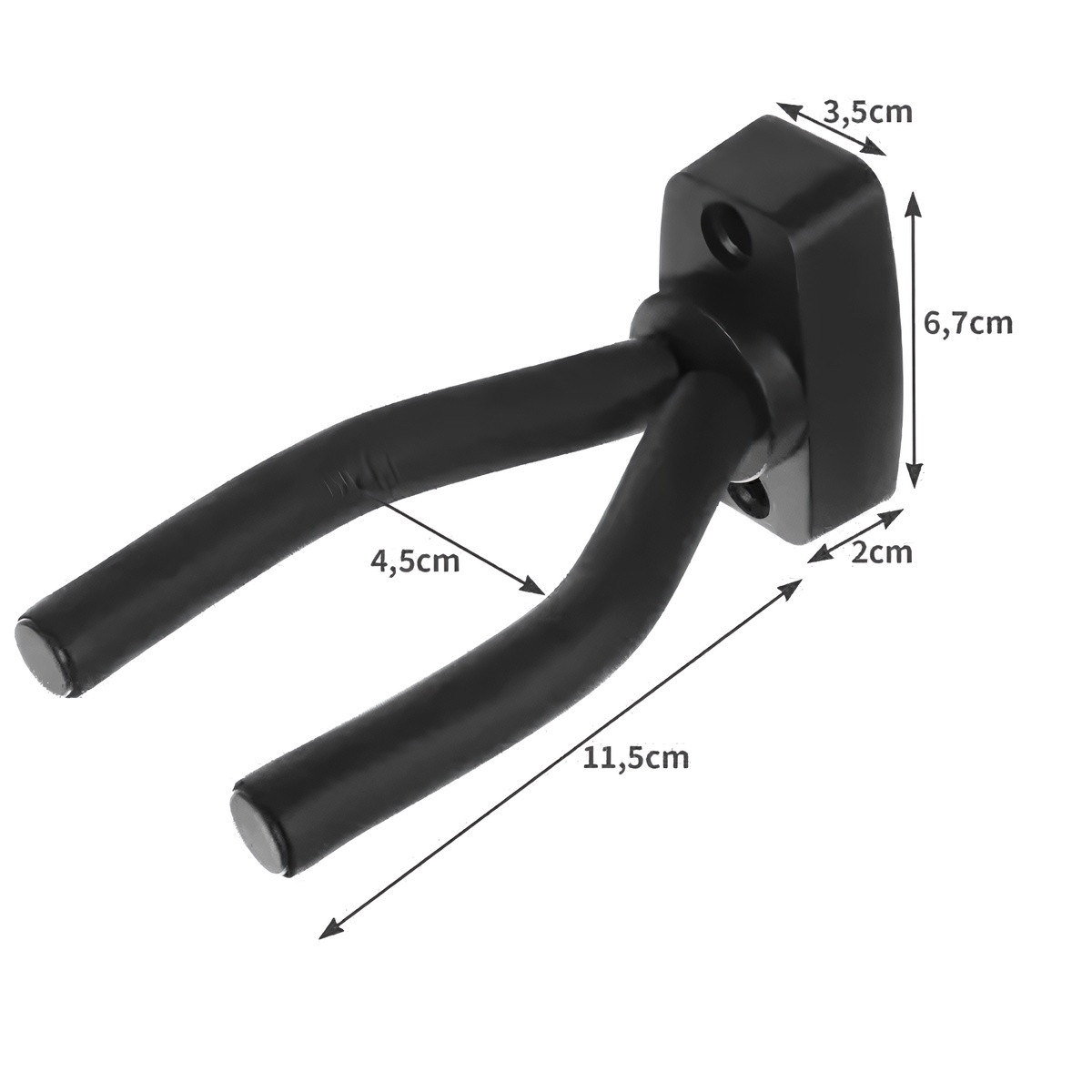 Supporto per chitarra a parete regolabile e sicuro
