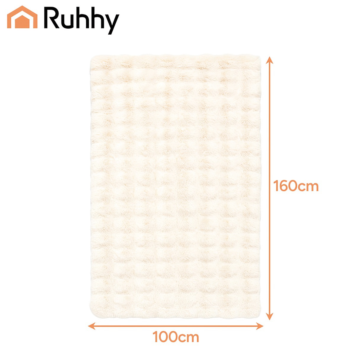 White Blanket 160x100 cm – Soft, Durable, Polyester
