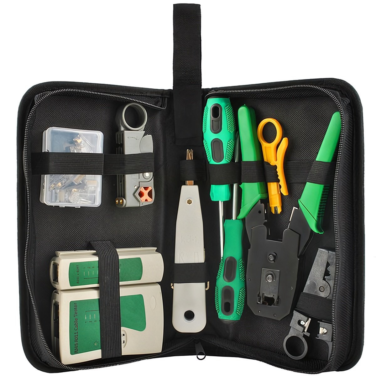 Network Tool Kit with Case & Cable Tester