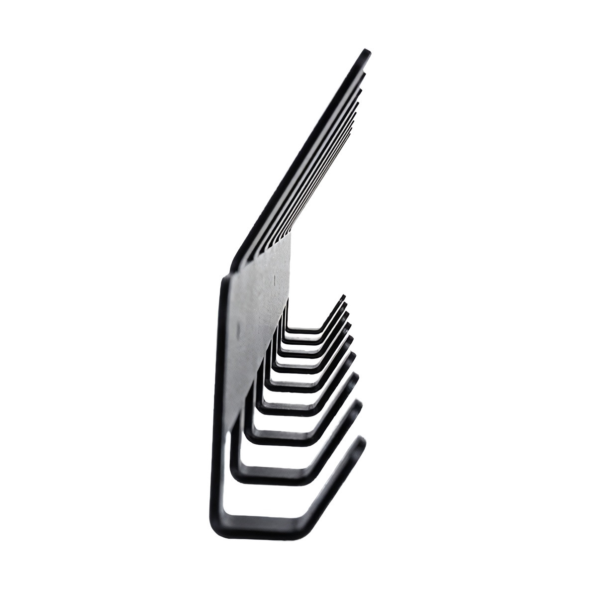 Black Wall Hanger with 17 Hooks, Easy Installation