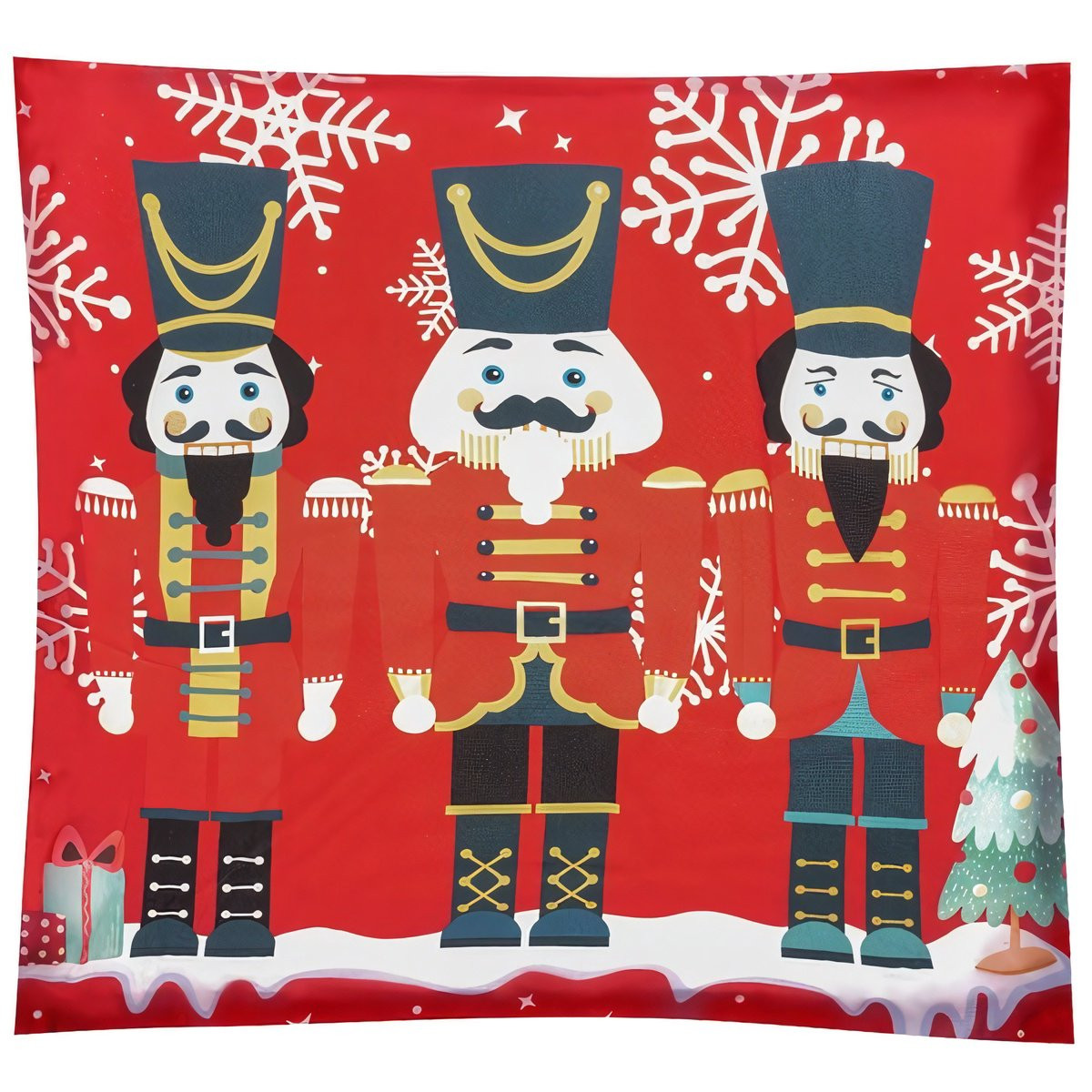 Cushion cover 45x45 cm with Nutcracker, Polyester