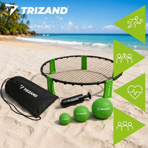 Set da mini pallavolo Roundnet con 3 palloni e pompa