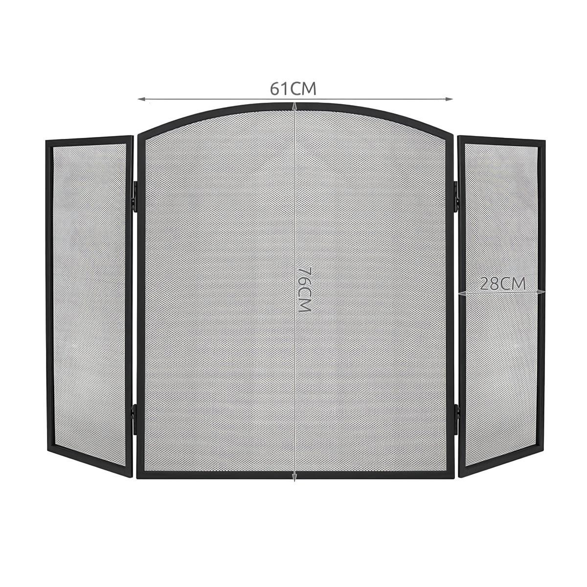 Large Fireplace Screen 118x76cm - Safe & Elegant