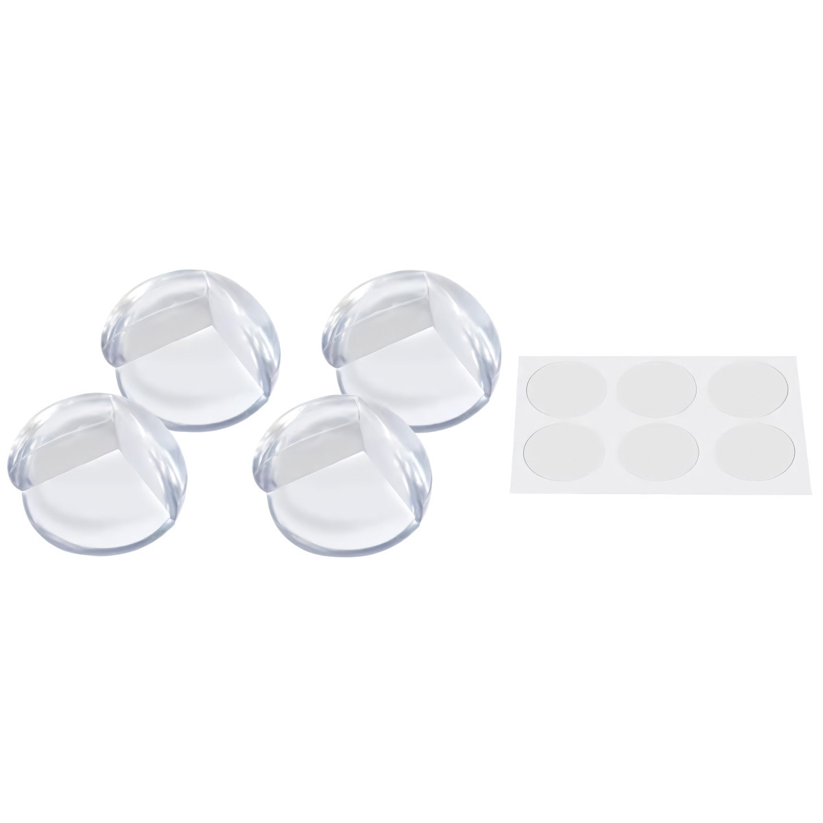 Transparenter, selbstklebender Möbelschutz – 4er-Pack