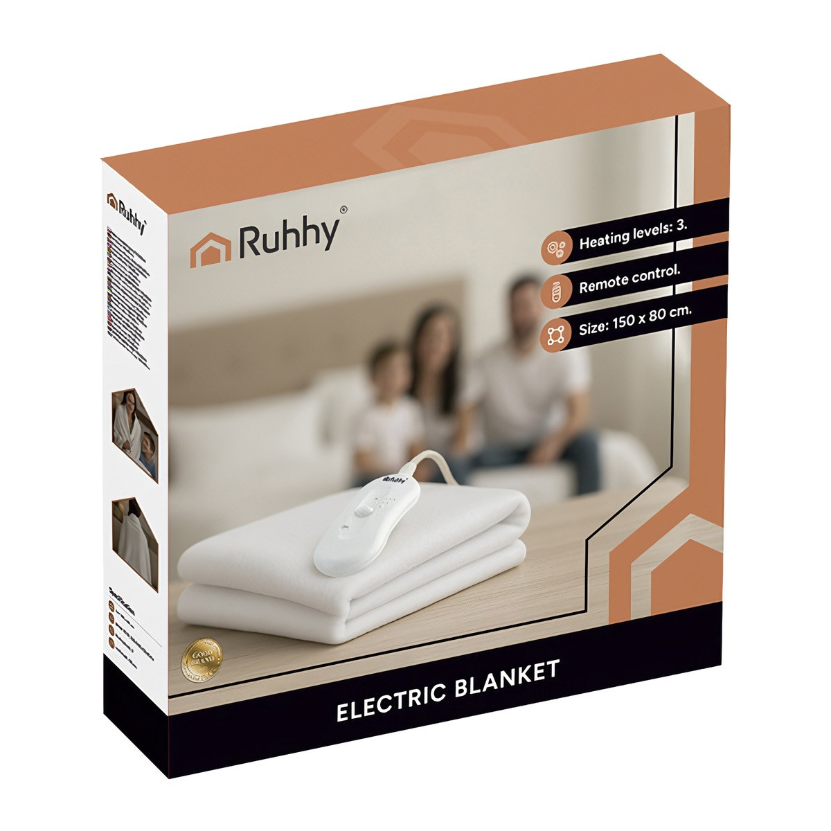 Electric Heating Mat, 3 Modes, 150x80cm, Remote Control