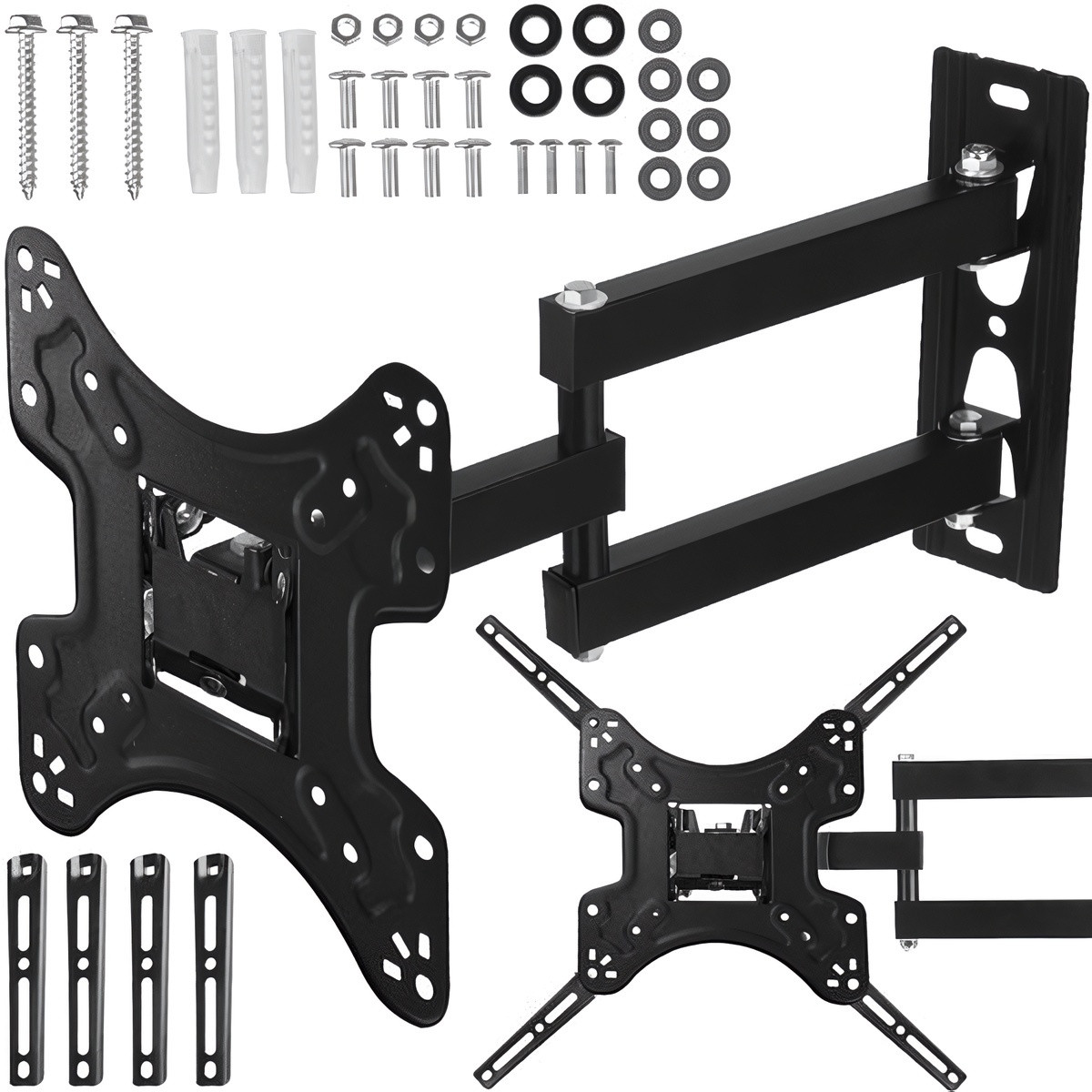 Suporte ajustável para TV de 14 a 55 polegadas, preto, 22 kg