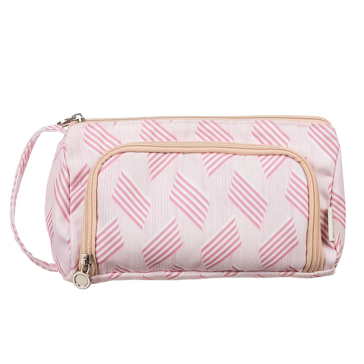 Two-compartment foldable pencil case pink child