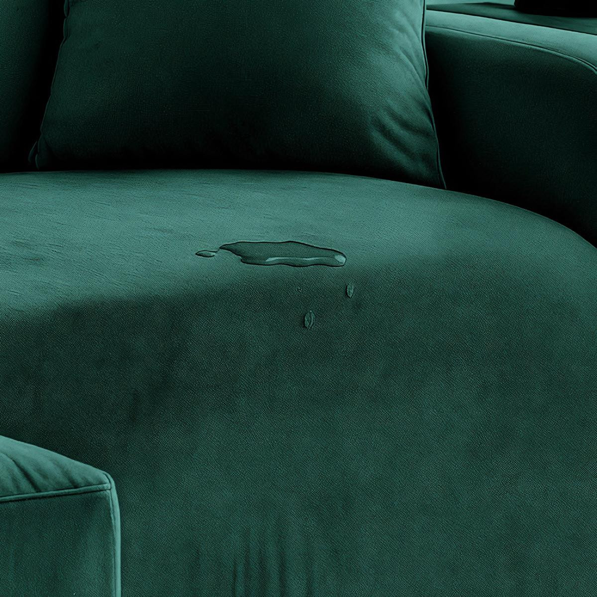Capa de sofá verde, ajuste elástico 145-185 cm
