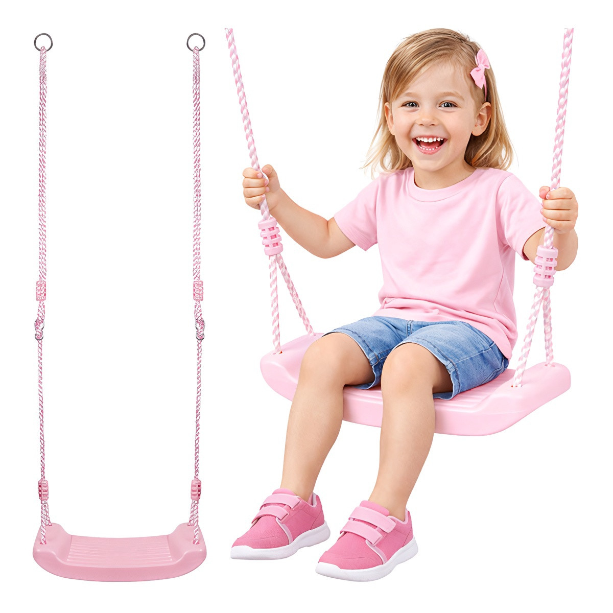 Plastic swing - pink 25445
