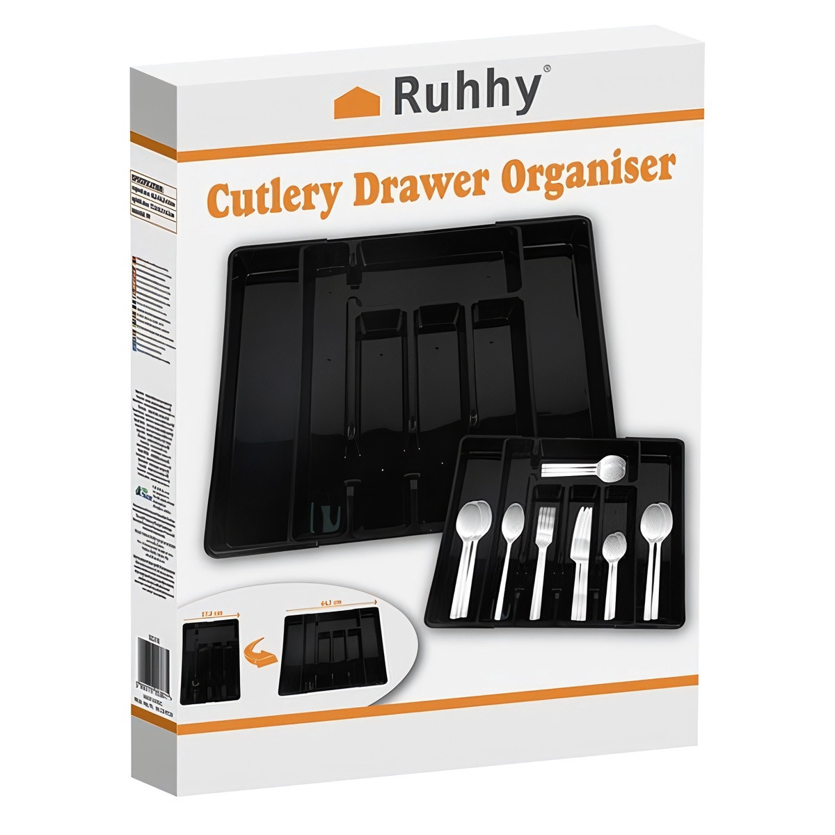 Plastic drawer insert/organizer Ruhhy 24748