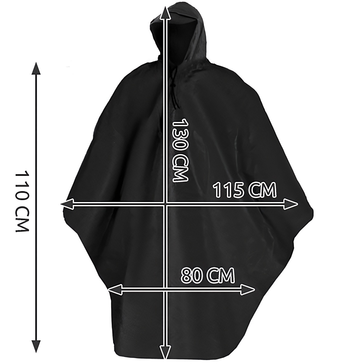 Waterproof Unisex Poncho with Visor - Quick drying