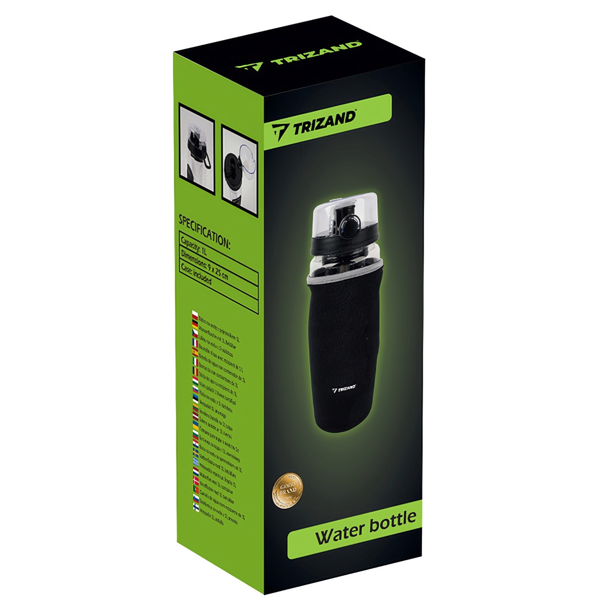 1L Water Bottle with Container