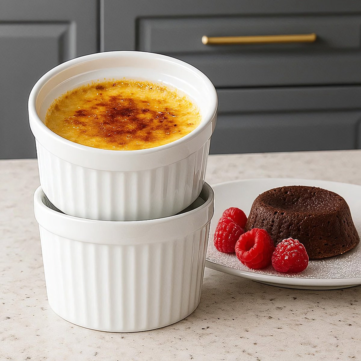 Ovenvaste Ramekin Set, 6 Stuks