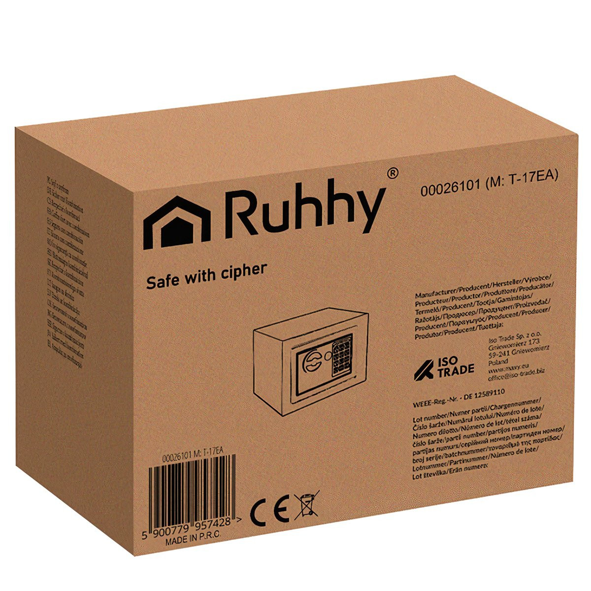 Combination Safe with Keypad Lock, Fireproof