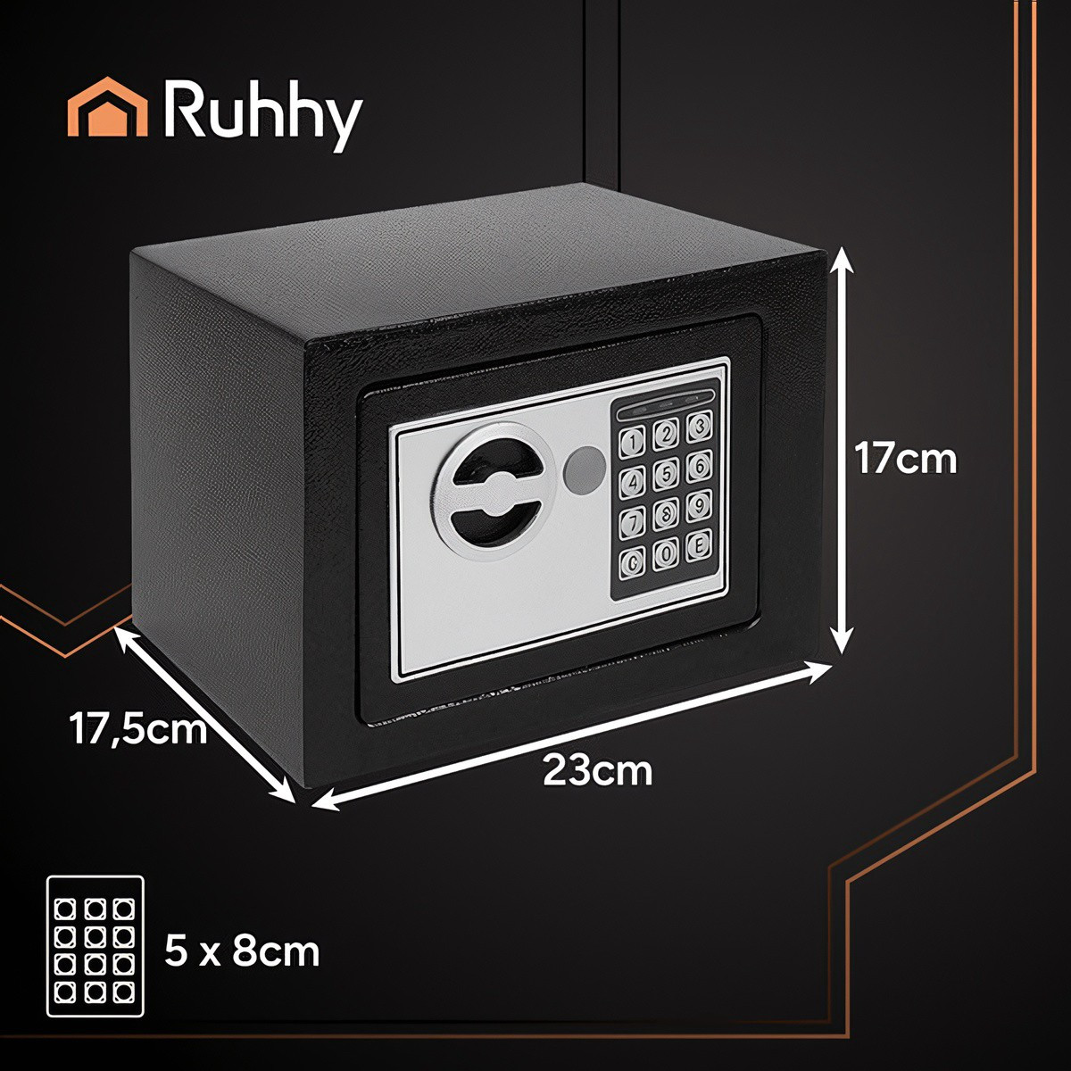 Combination Safe with Keypad Lock, Fireproof