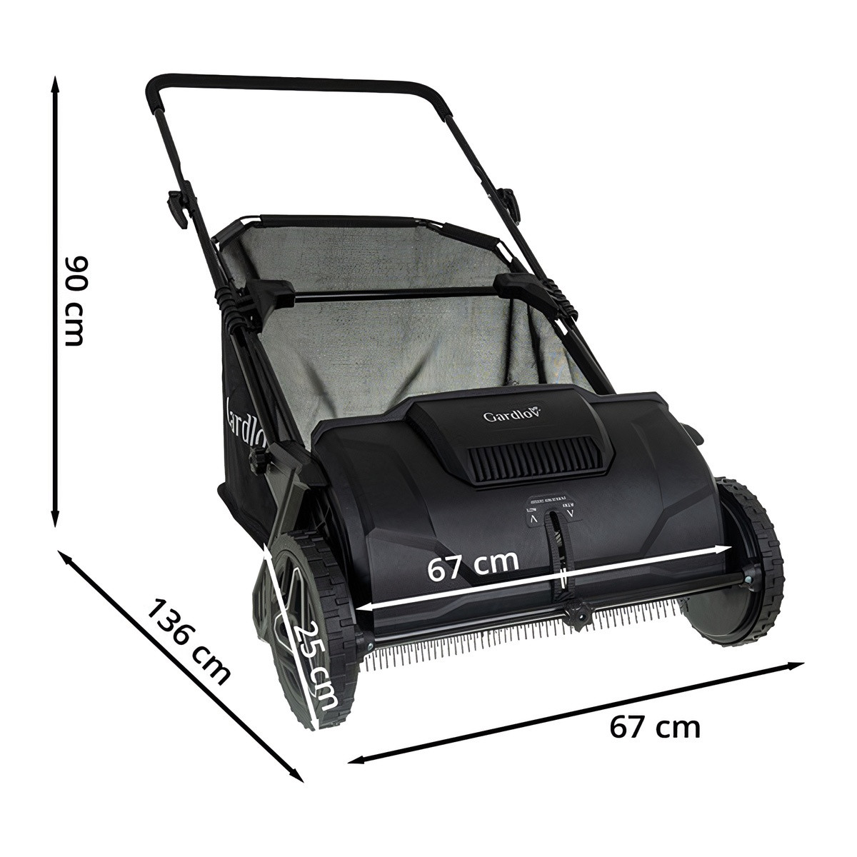 Leaf Collector with Adjustable Height and Bag