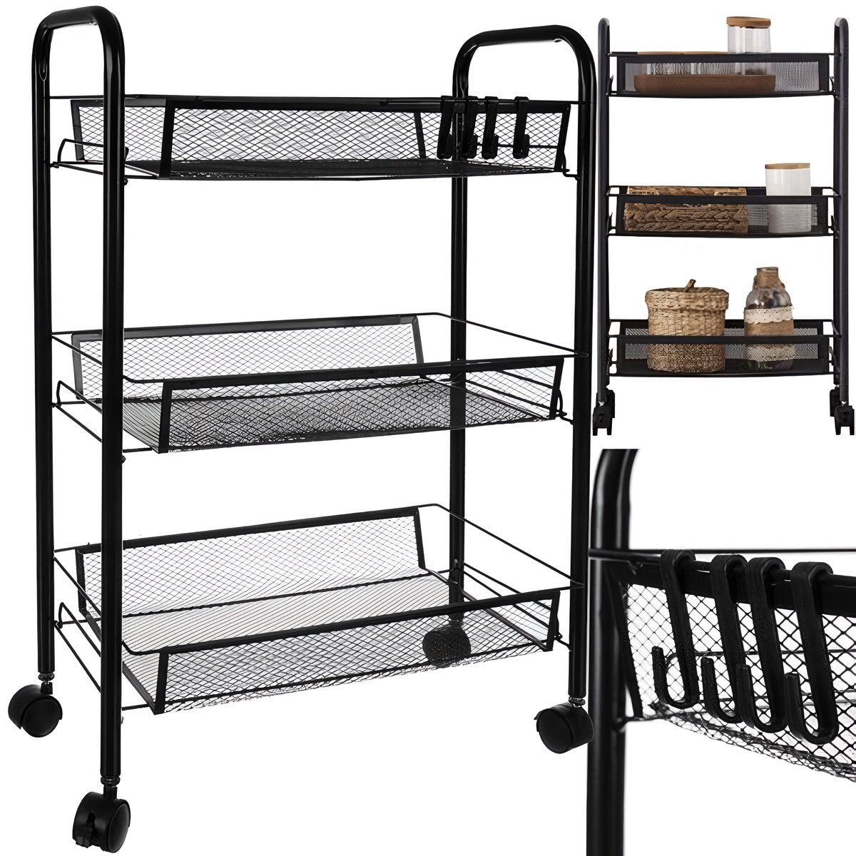 Kitchen shelf with adjustable shelves