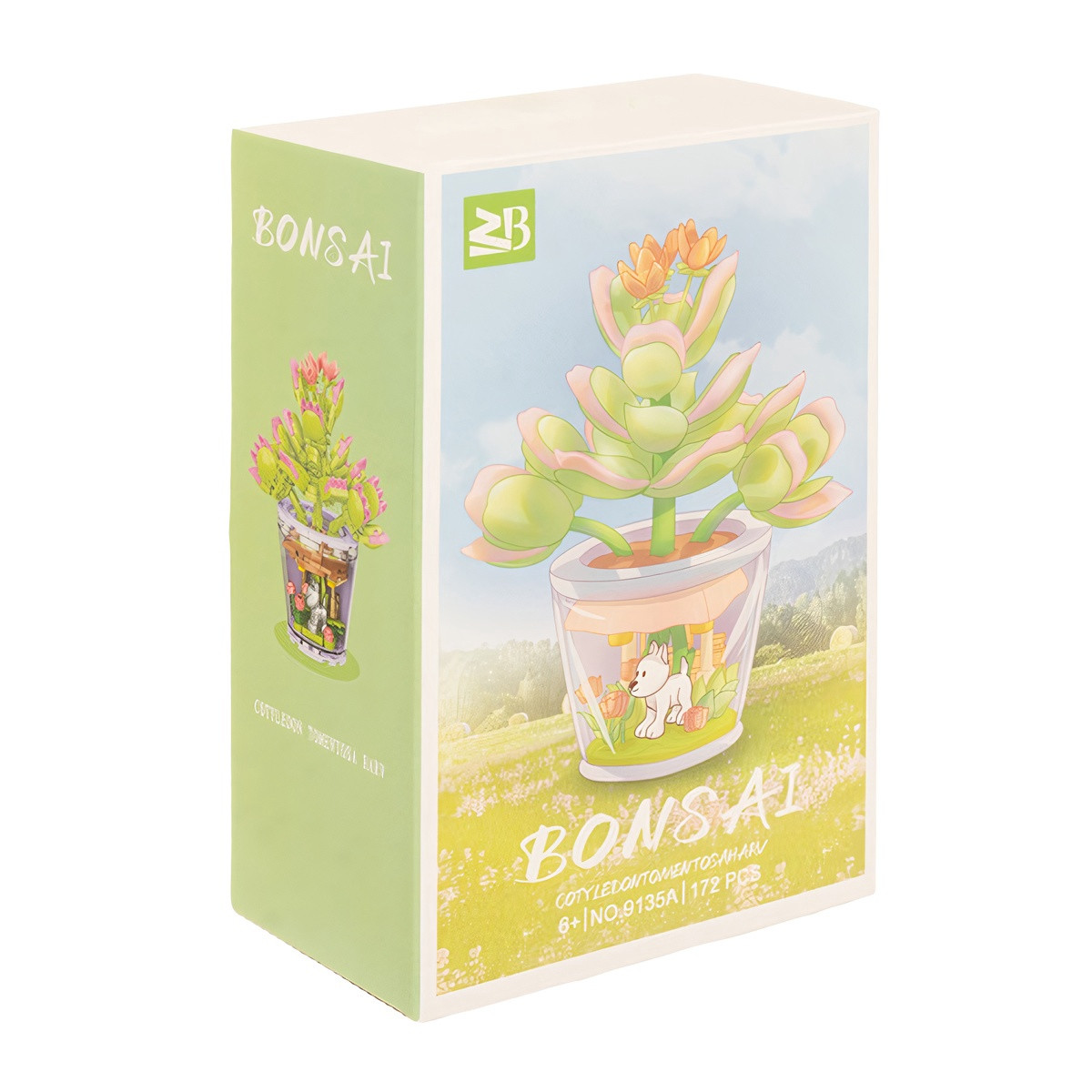 Flower Construction Blocks Set, 172 Pieces, Multicolor
