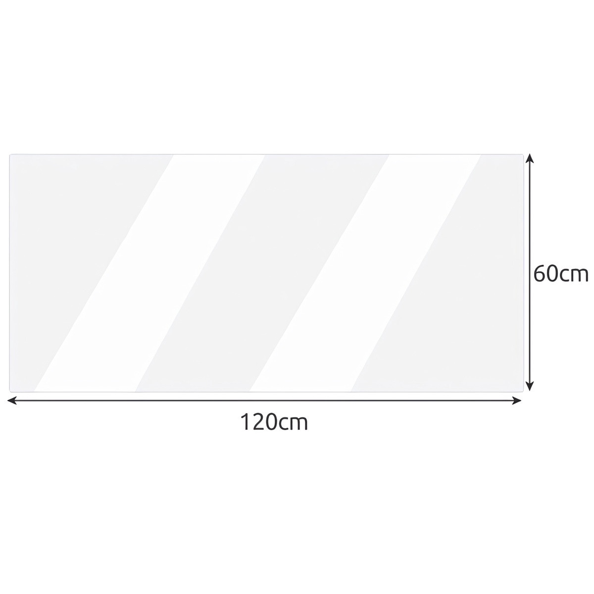 Transparent Protective Mat for Table, 1mm Polycarbonate