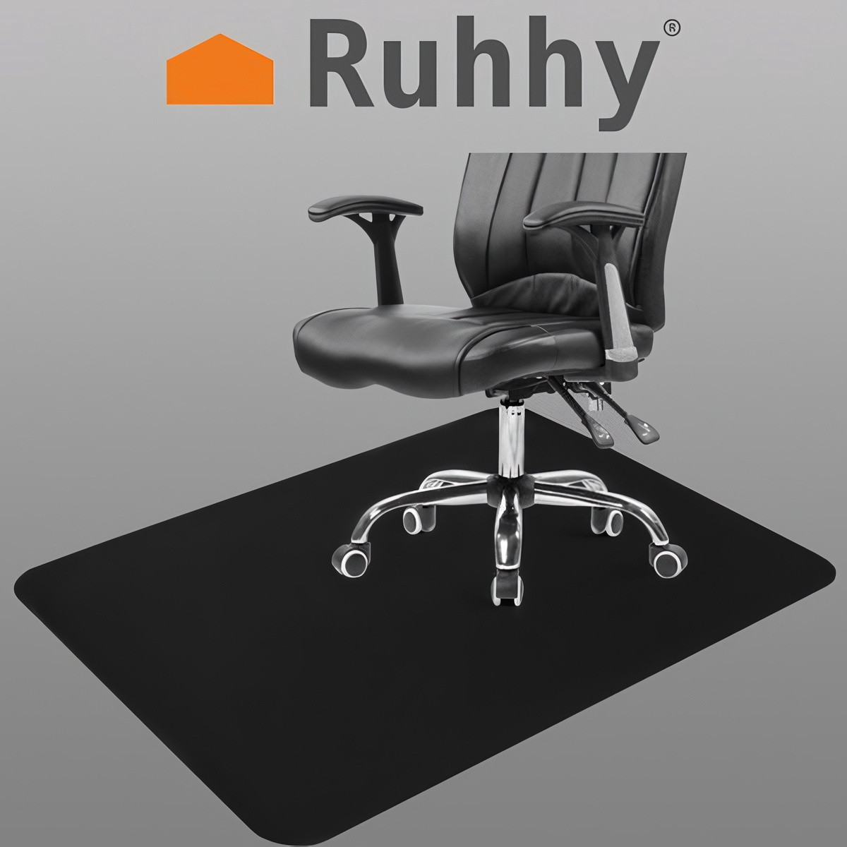 Protective mat 130x90 cm Black Polypropylene