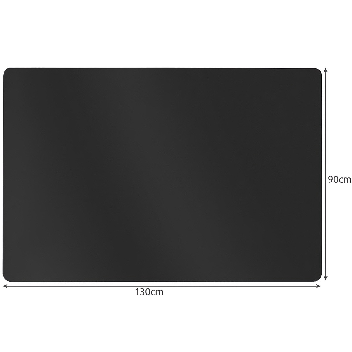 Protective mat 130x90 cm Black Polypropylene