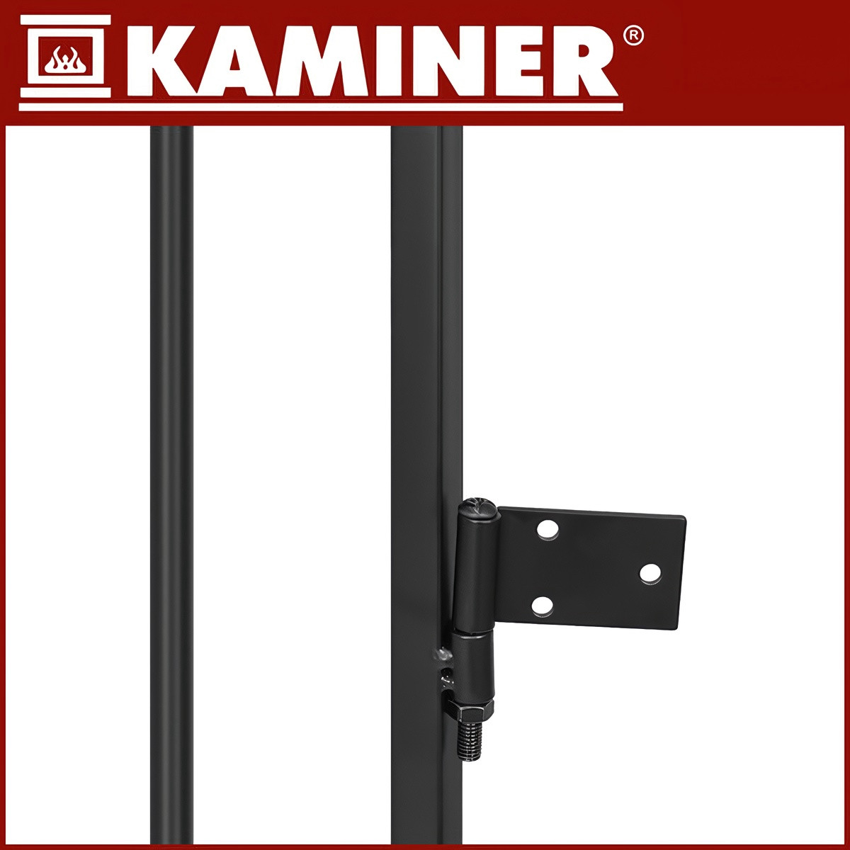 Adjustable Black Fireplace Gate, Easy Installation