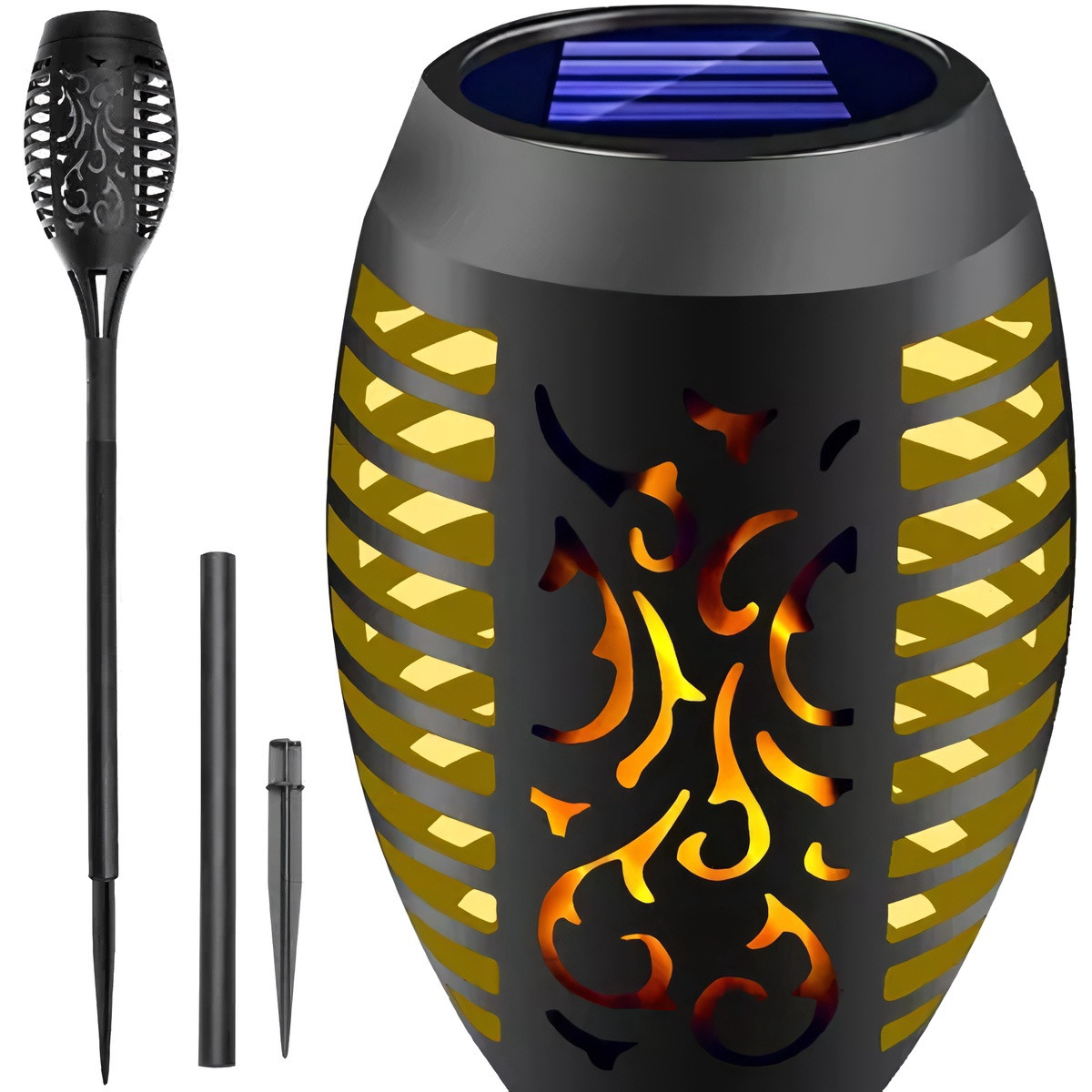 Solar powered garden lamp - flashlight