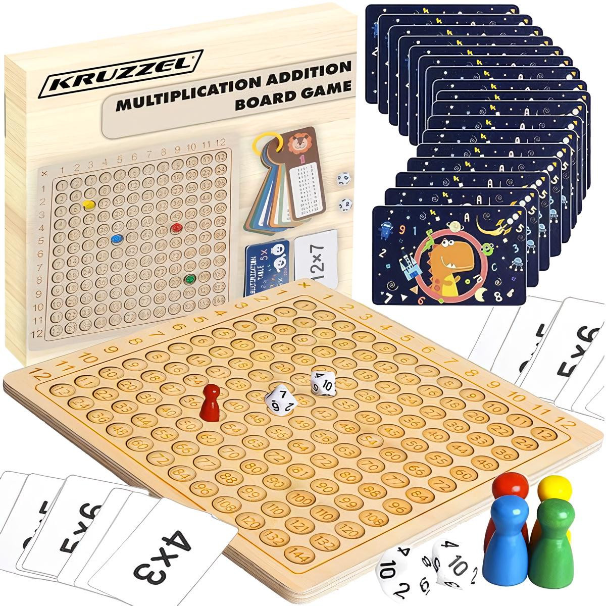 Multiplication Table Board Game for Kids