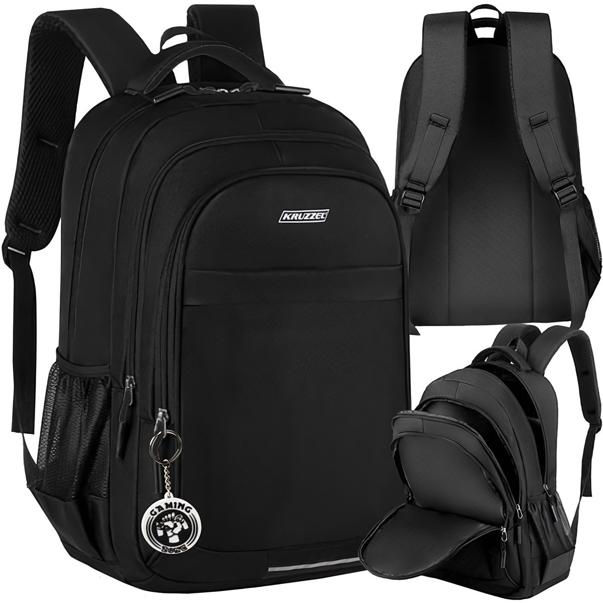 Black Backpack 22L - Waterproof and Durable