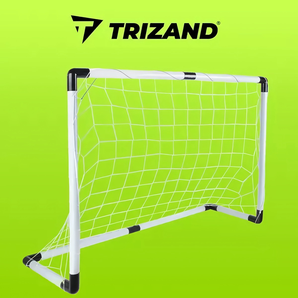Porta da calcio con pallone e set pompa