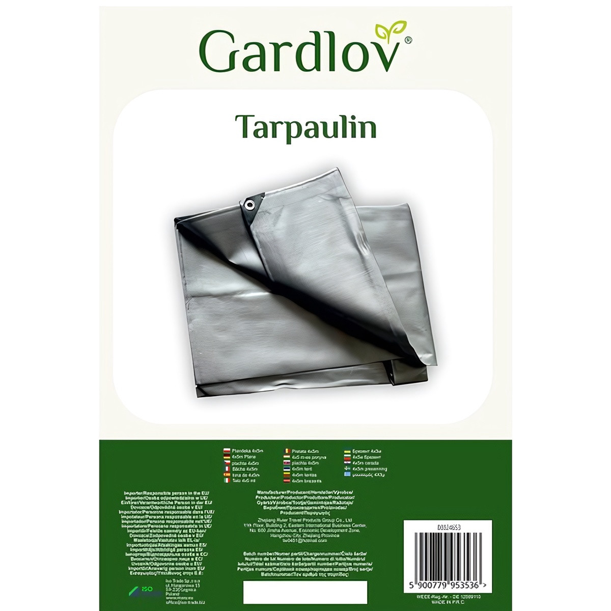 Bâche imperméable 4x5m verte robuste