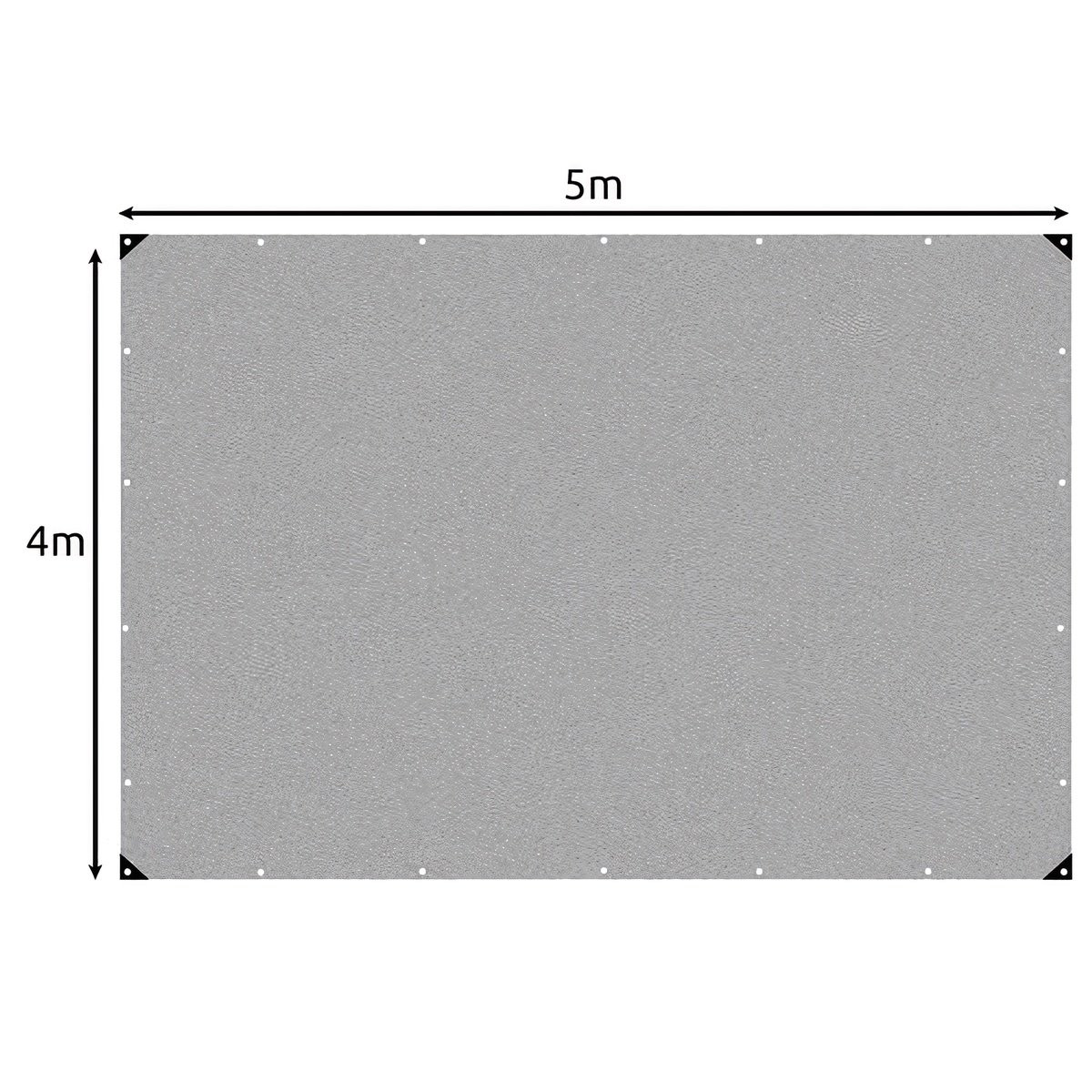 Bâche imperméable 4x5m verte robuste