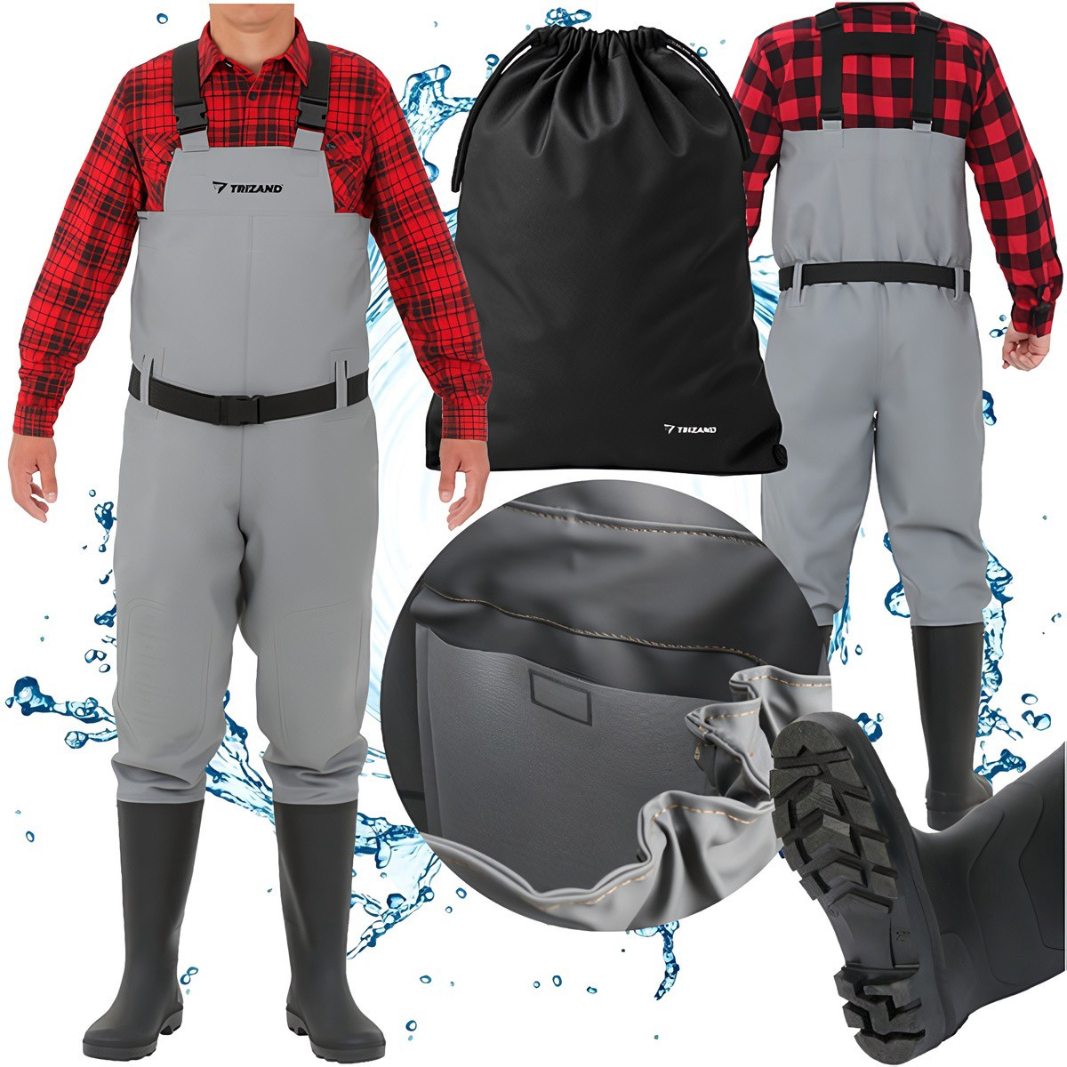 Fishing Waders – Waterproof, Size 45