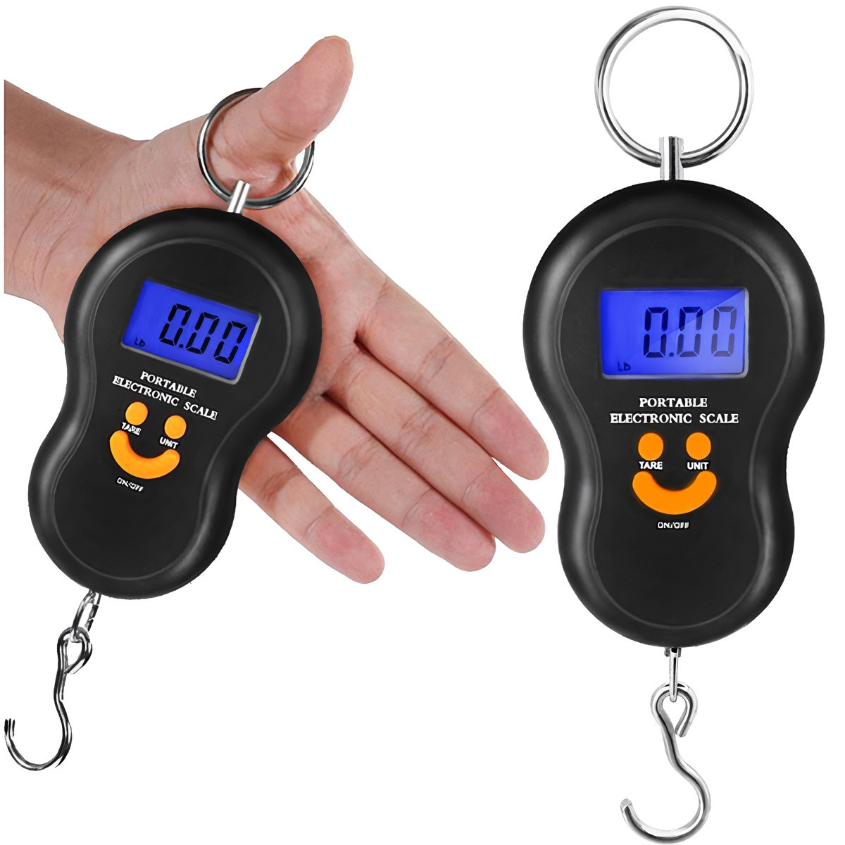 Hook Scale with LCD Display, 50kg Capacity, Tare Function