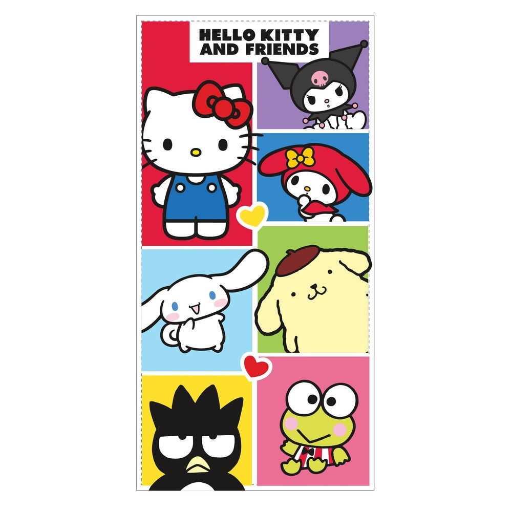 Telo mare in microfibra di Hello Kitty e amici